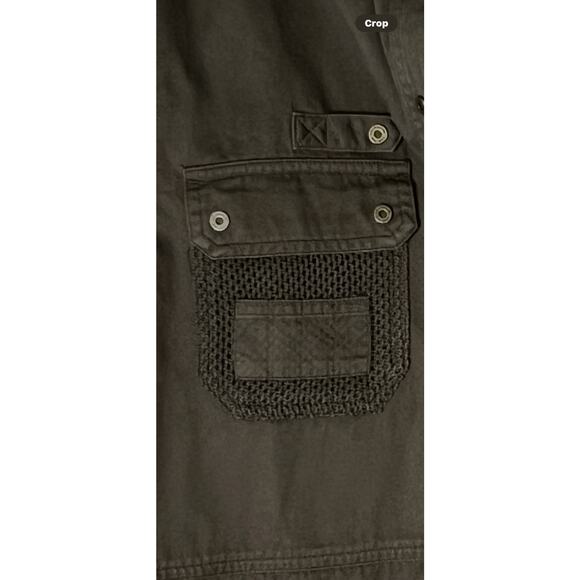 VTG Lauren Ralph Long Sleeve Snap Button Utility Shacket Women's M Olive Green - Picture 2 of 12